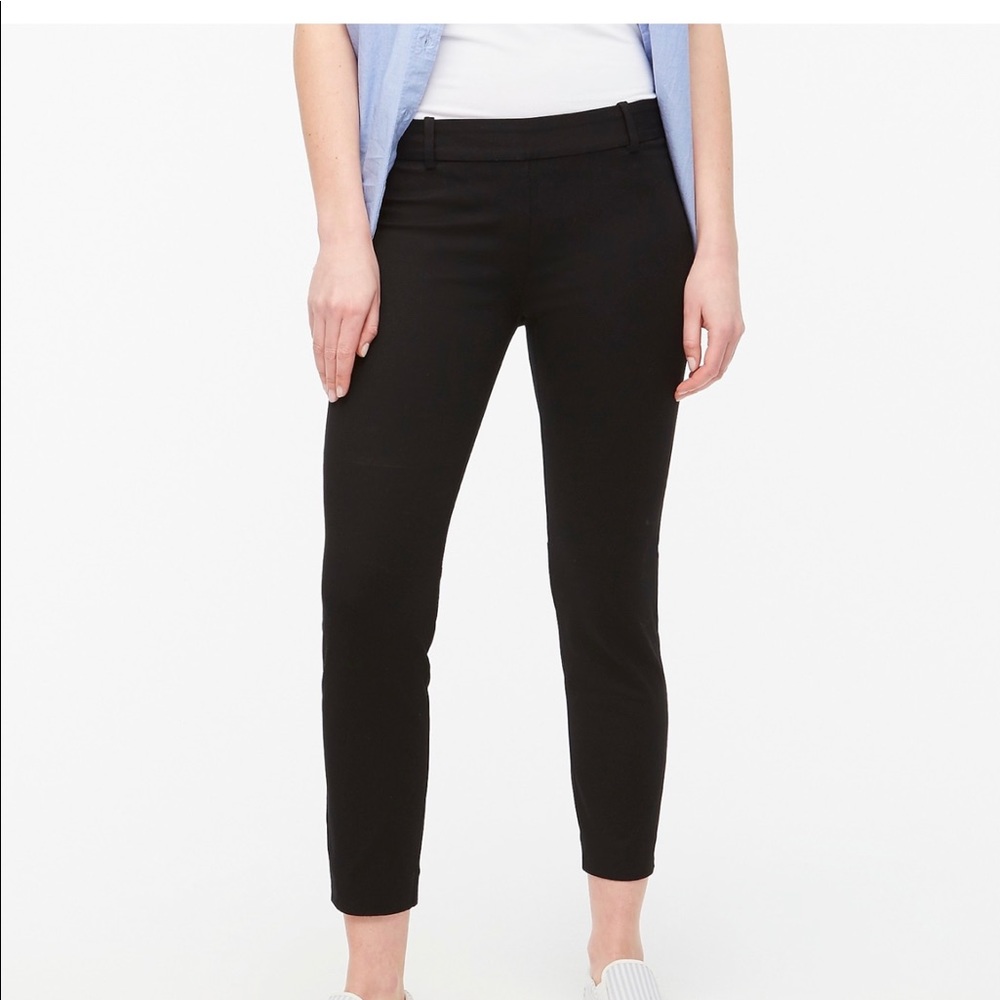 J.Crew Factory Winnie pant black in stretch cotton